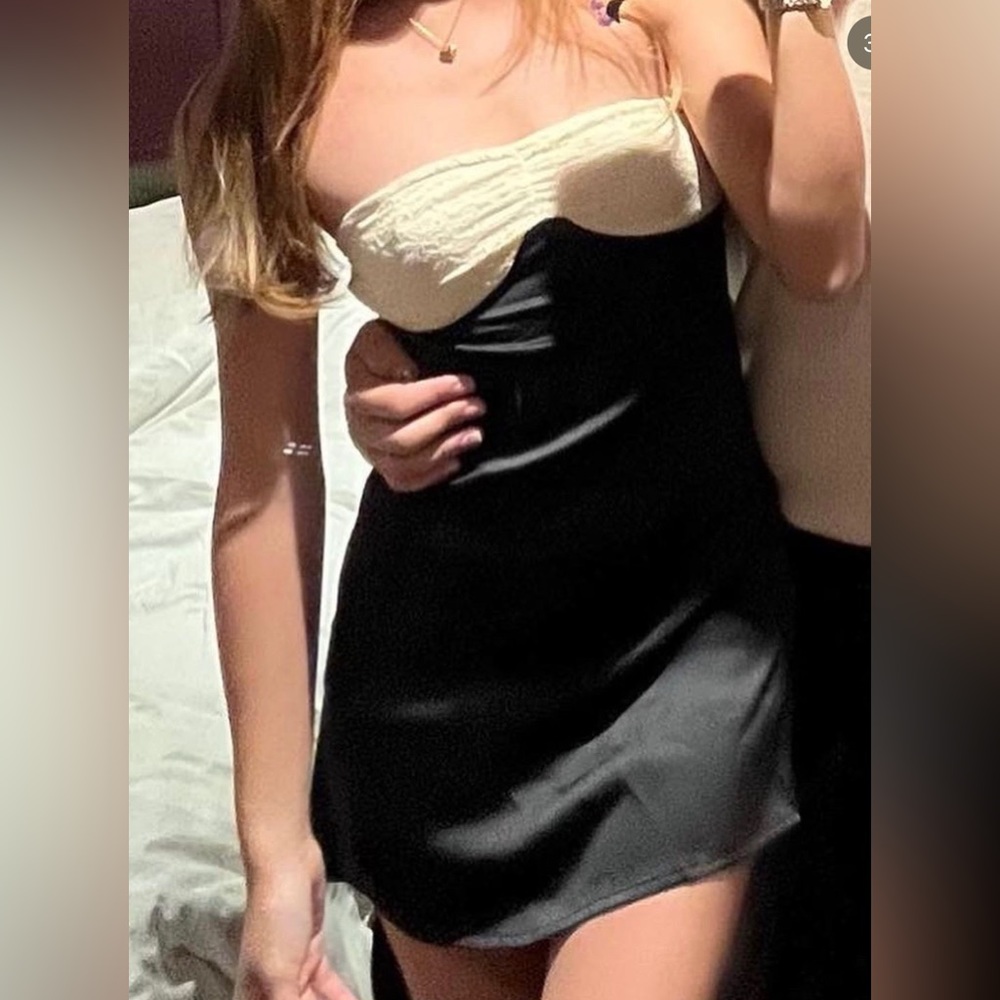 Princess Polly satin lace dress